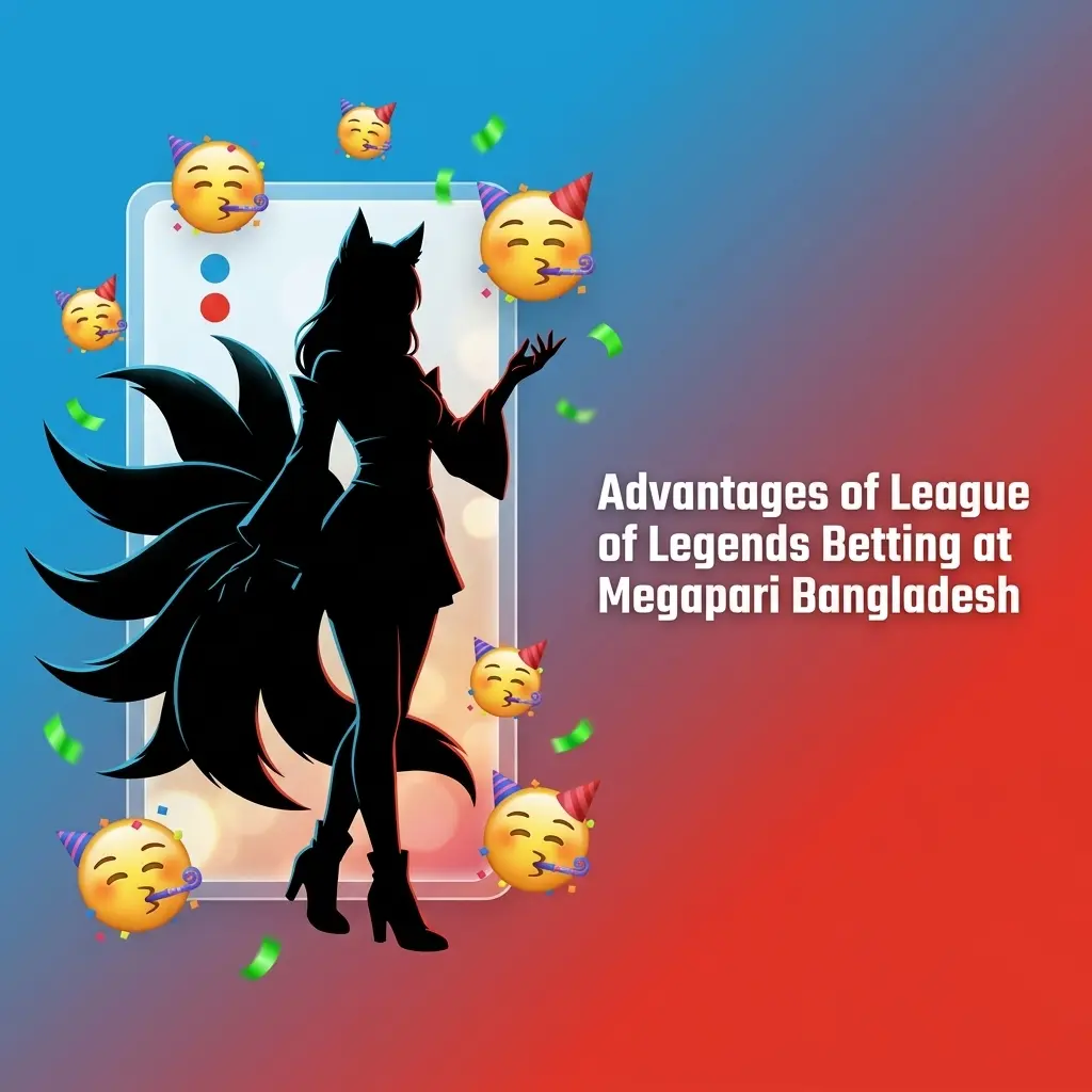Megapari Bangladesh LoL betting advantages including local payments, competitive odds, and 100% welcome bonus up to 35000 BDT
