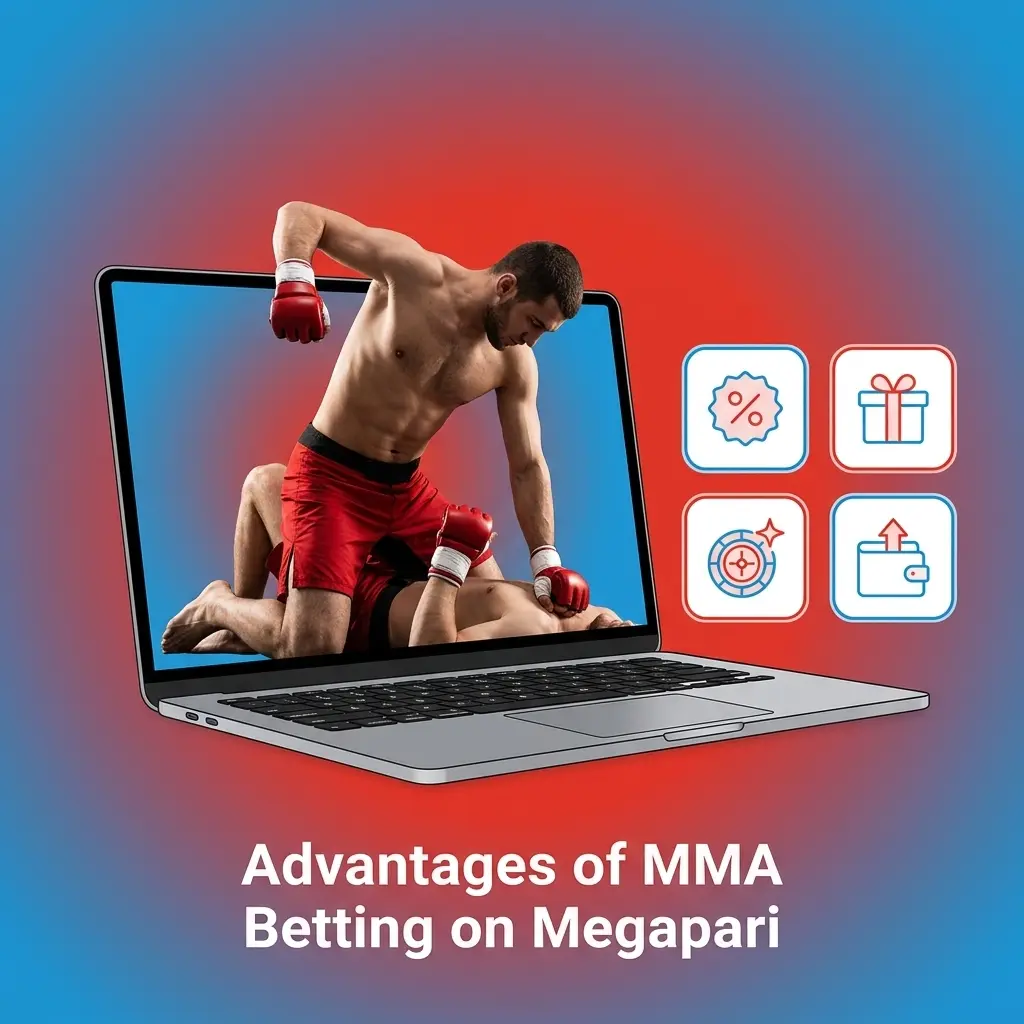 Megapari MMA betting interface showing UFC odds, live markets, and local payment options like bKash for Bangladeshi bettors
