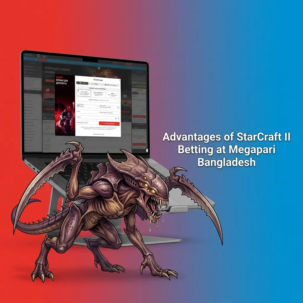 Megapari Bangladesh StarCraft II betting advantages including bonuses, bKash payments, and mobile app features