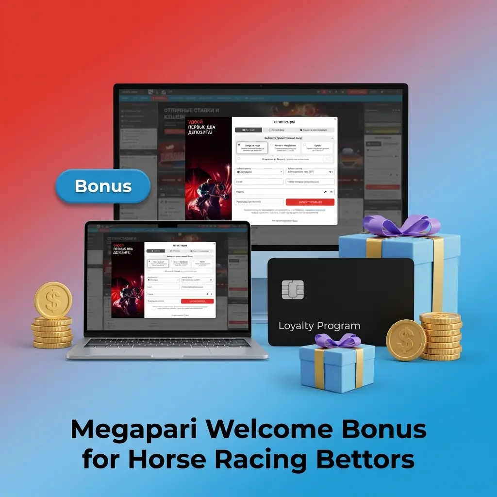 Megapari welcome bonus up to 35,000 BDT for new users covering horse racing pre-match and live betting markets