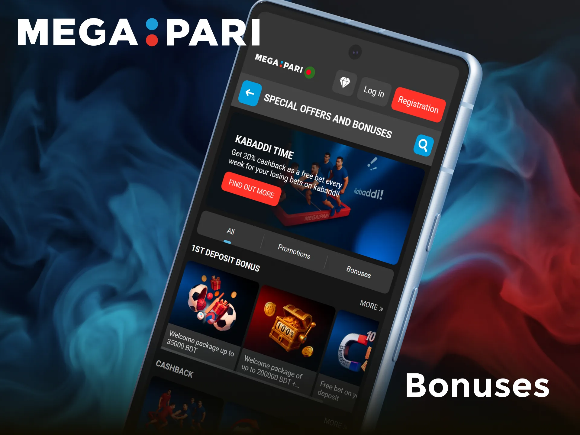 Claim exclusive bonuses available for Megapari mobile players in Bangladesh using the App.