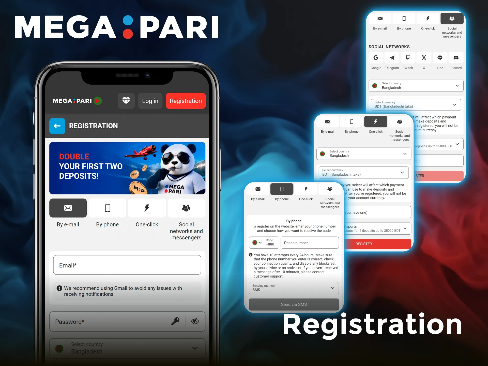 Follow the detailed instructions to register a Megapari account via the official mobile App.
