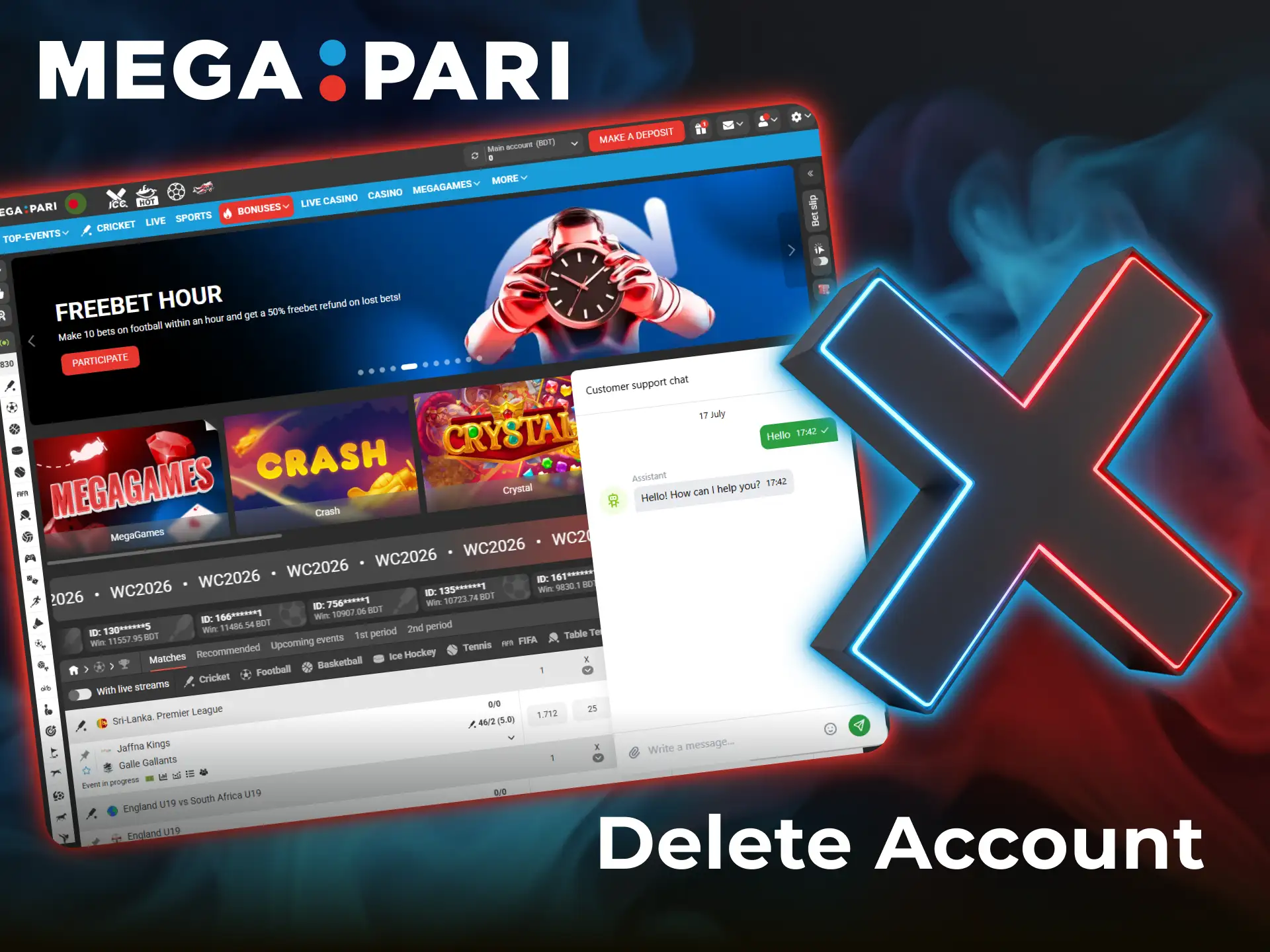 Follow the official guide steps to delete your Megapari account permanently.
